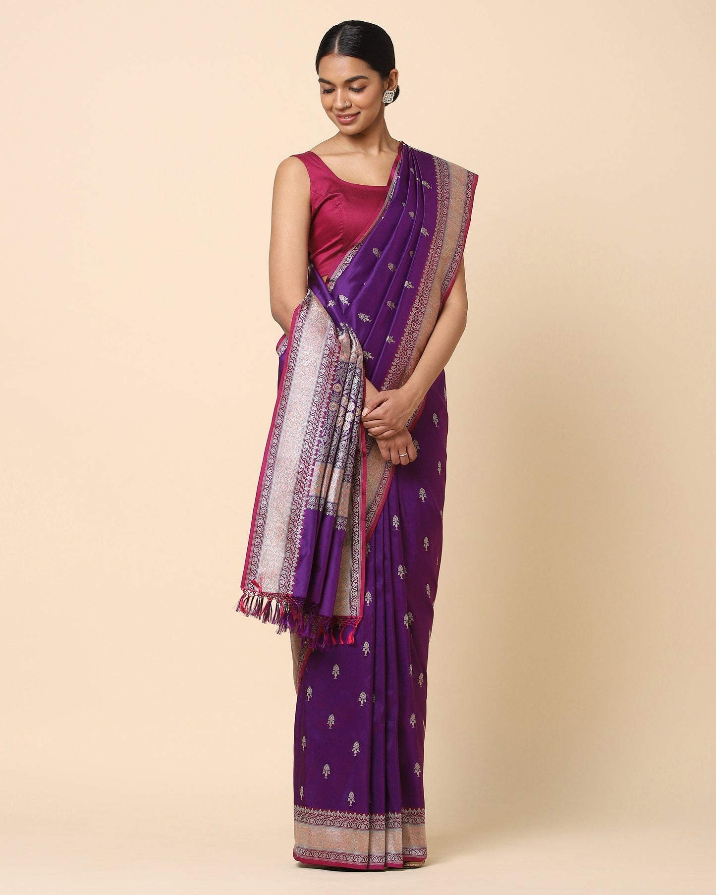 Rambagh Kadwa Silk Saree