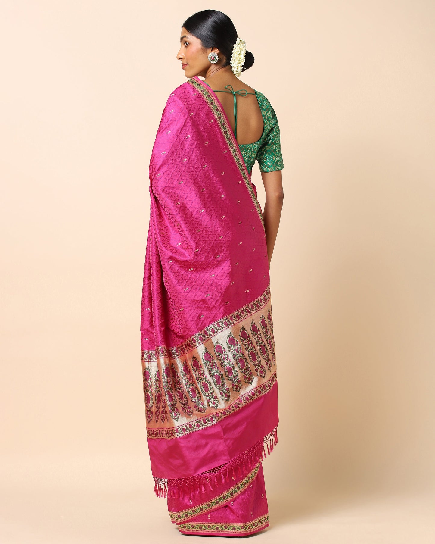 Darsh Tanchoi and Kadwa Silk Saree