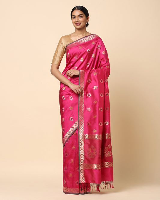 Parijat Cutwork Silk Saree