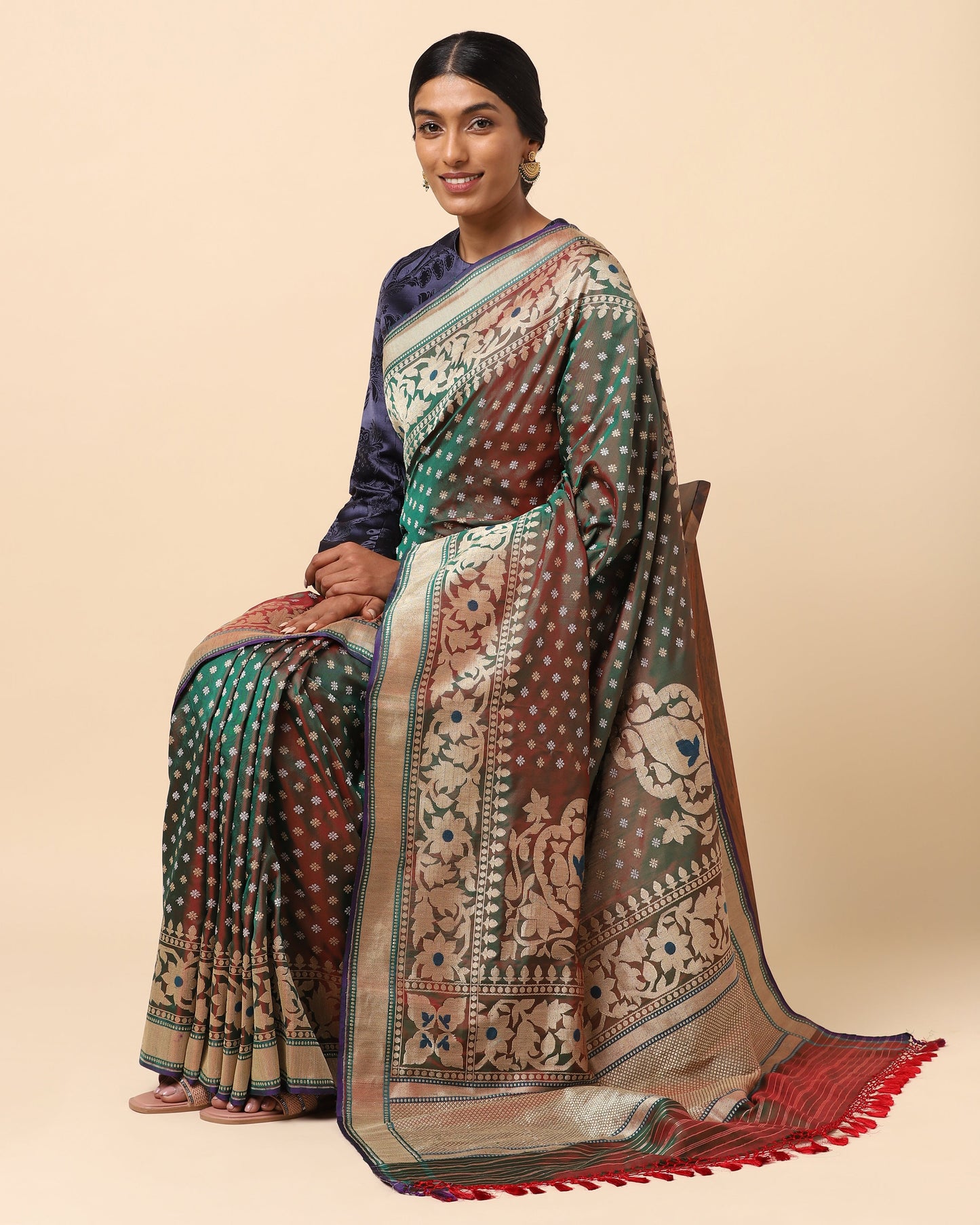 Sananda Jamdani Silk Saree