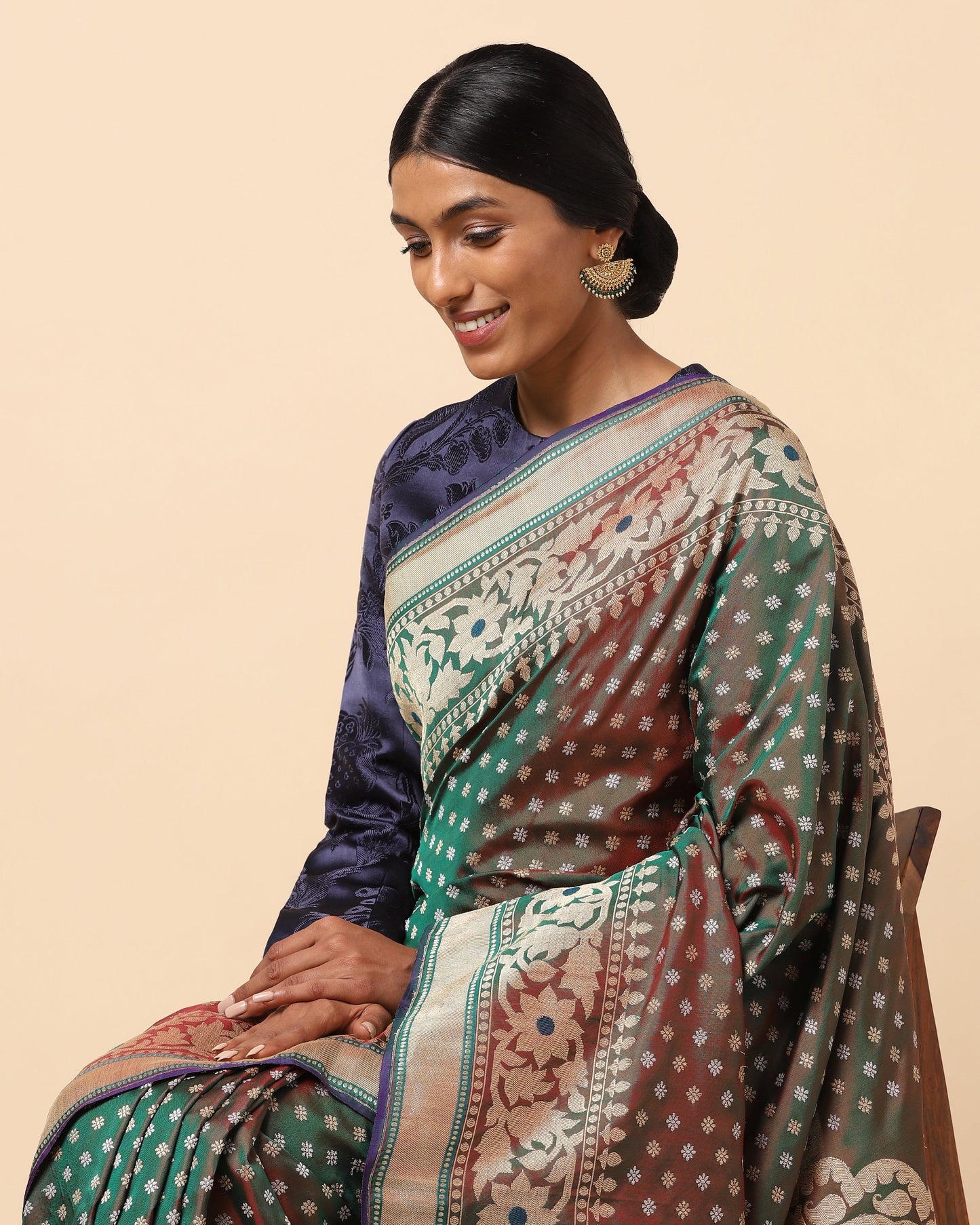 Sananda Jamdani Silk Saree