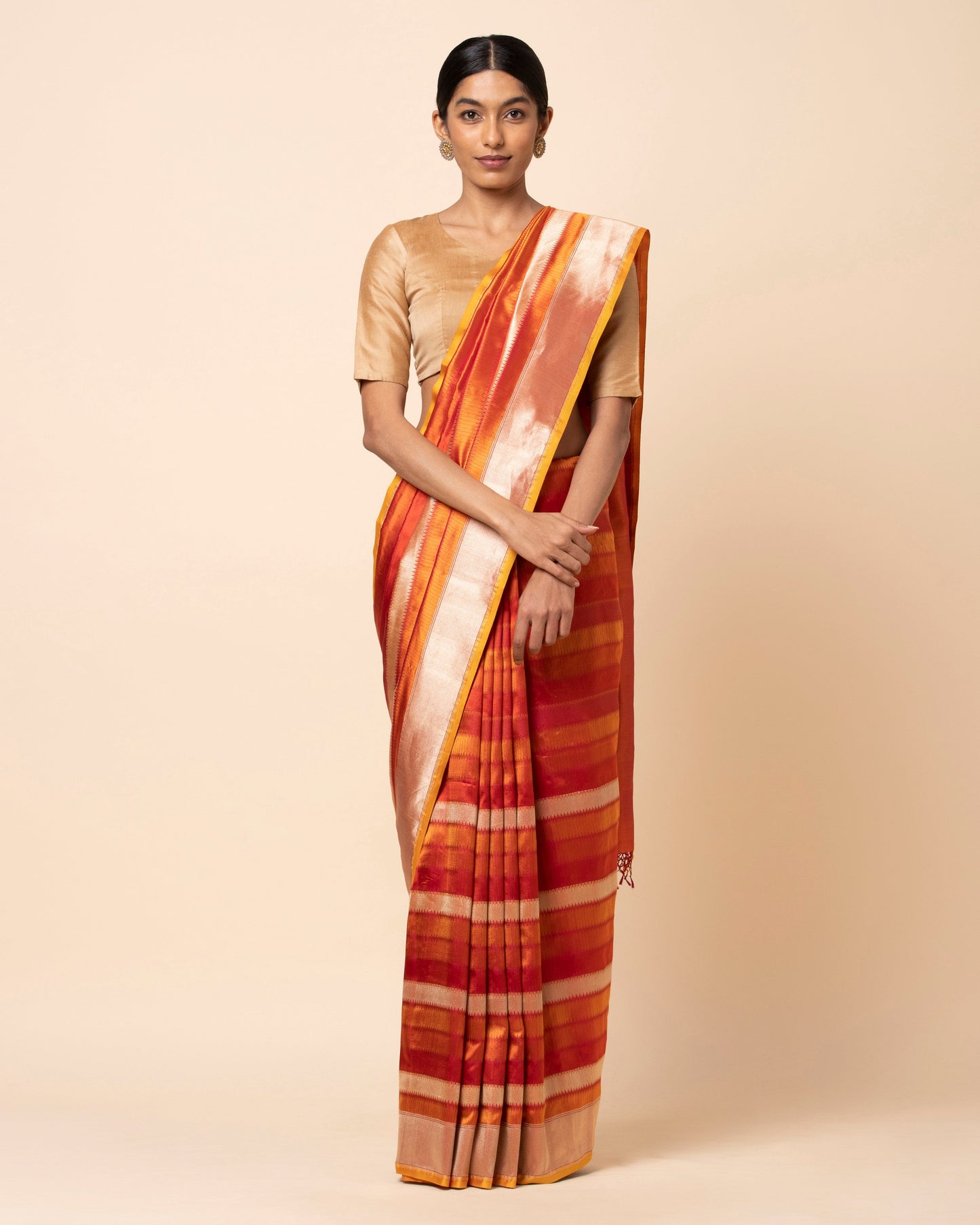 Aurelia Kadwa Silk Saree
