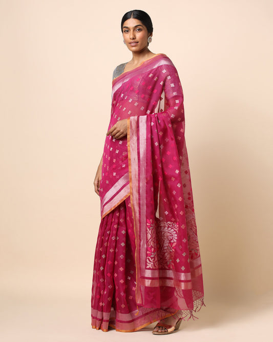 Rudra Jamdani Silk Cotton Saree