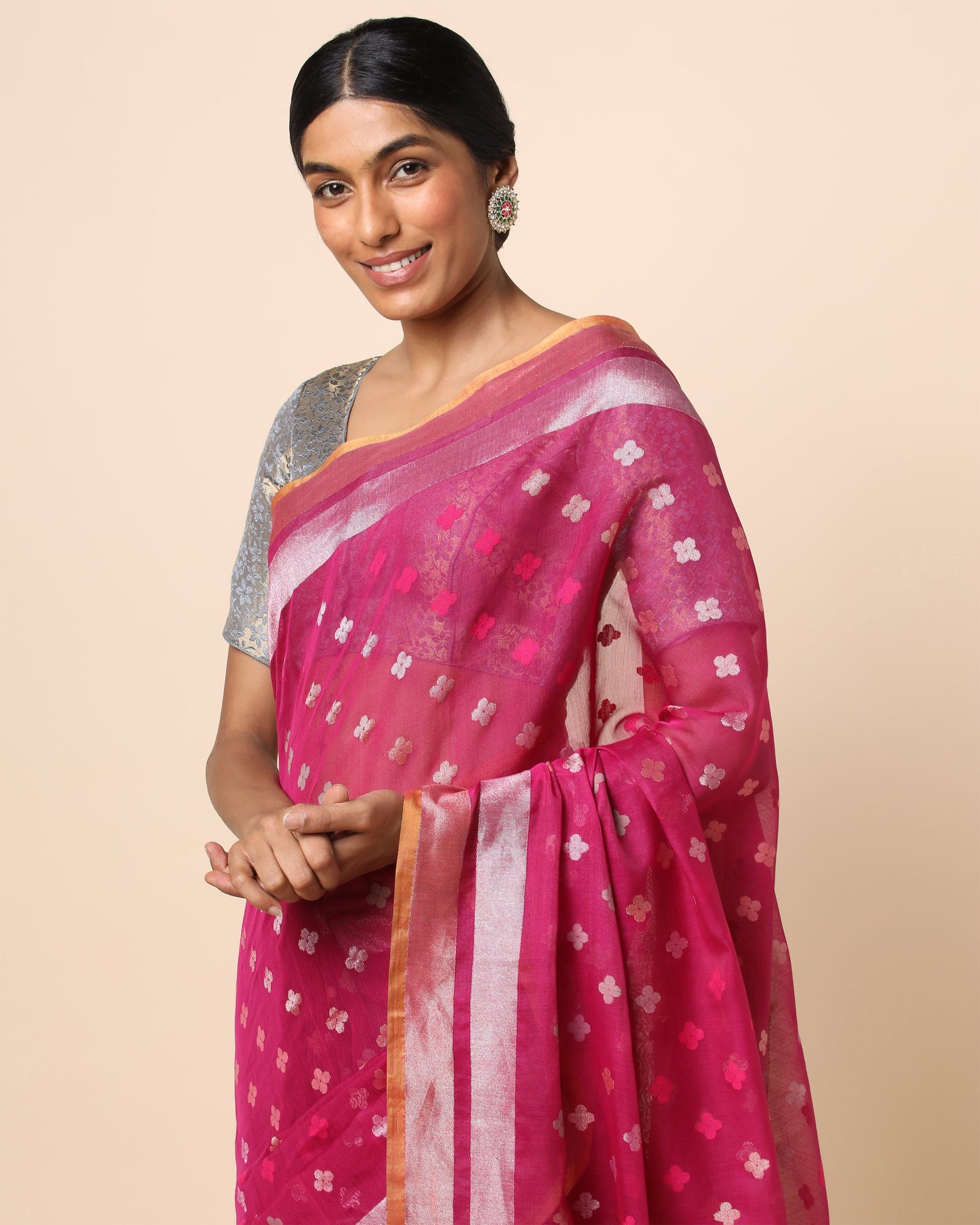 Rudra Jamdani Silk Cotton Saree