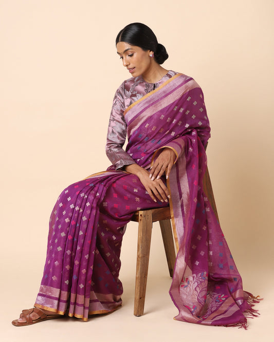 Rudra Jamdani Silk Cotton Saree