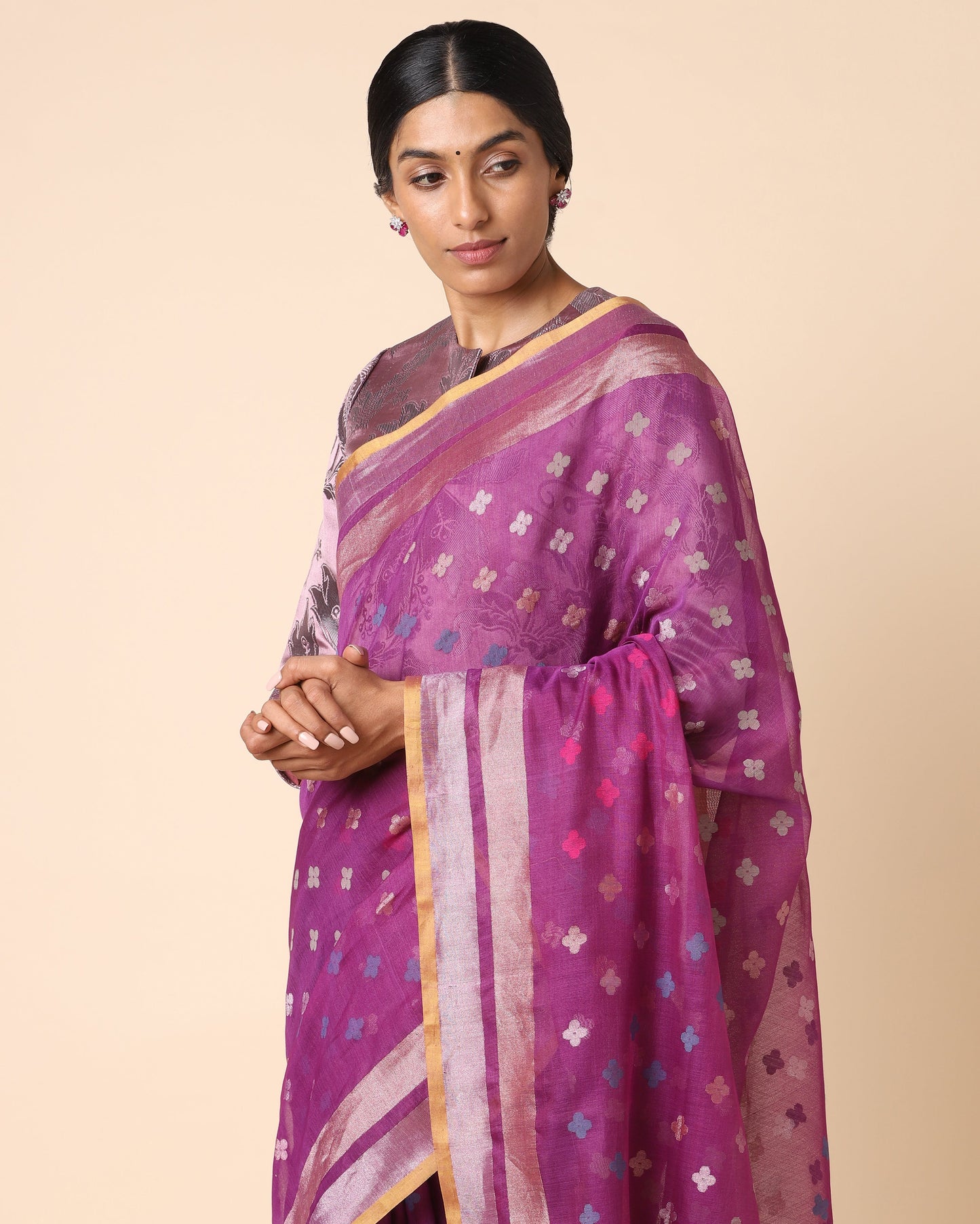 Rudra Jamdani Silk Cotton Saree