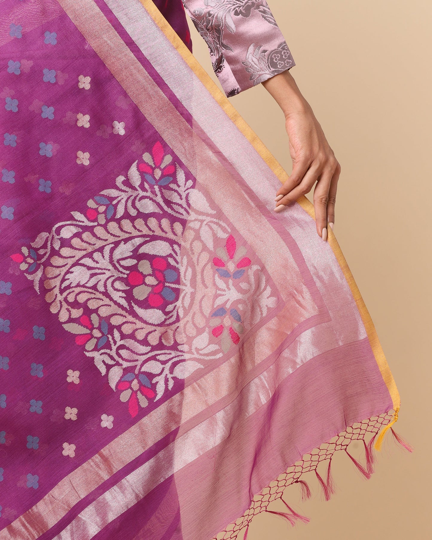 Rudra Jamdani Silk Cotton Saree