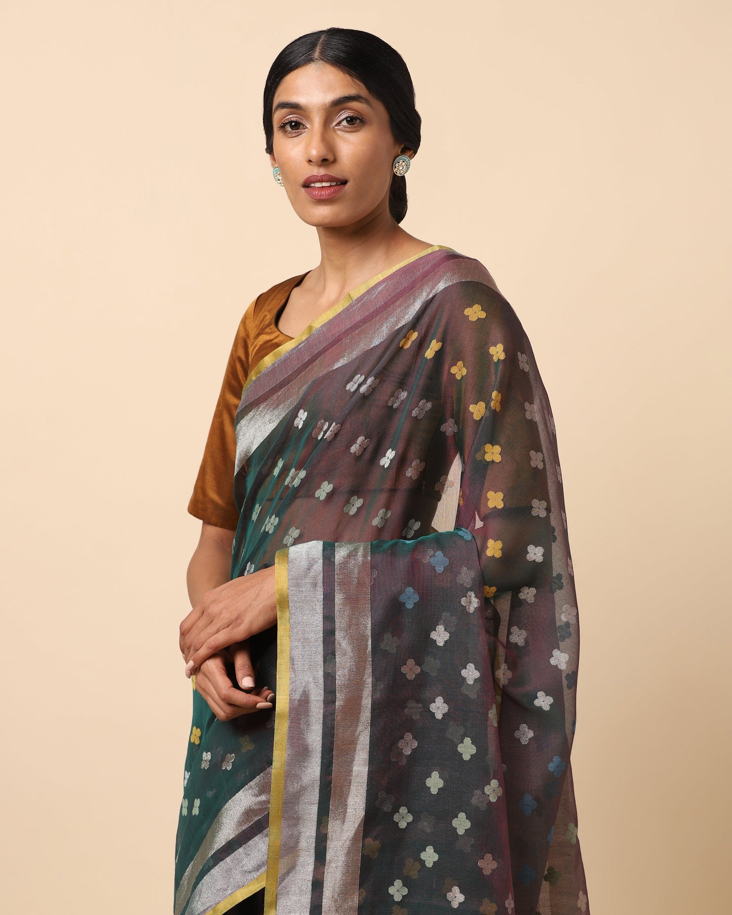 Rudra Jamdani Silk Cotton Saree