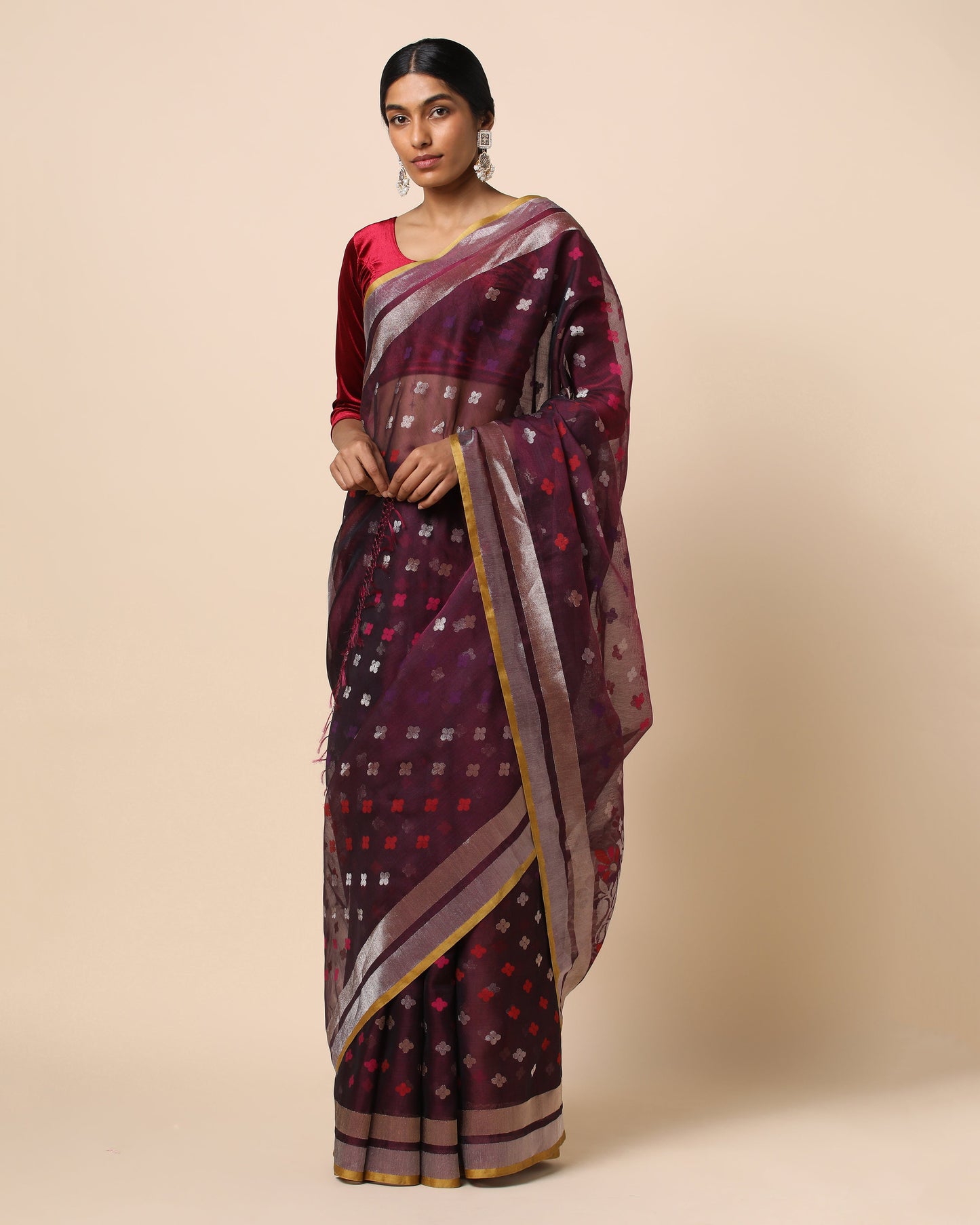Rudra Jamdani Silk Cotton Saree