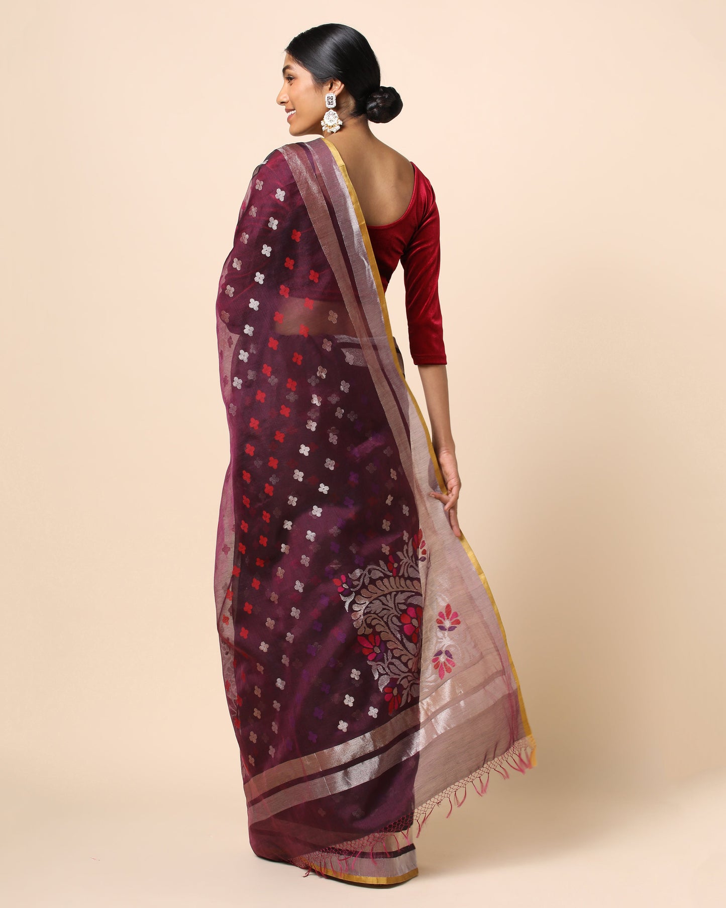 Rudra Jamdani Silk Cotton Saree