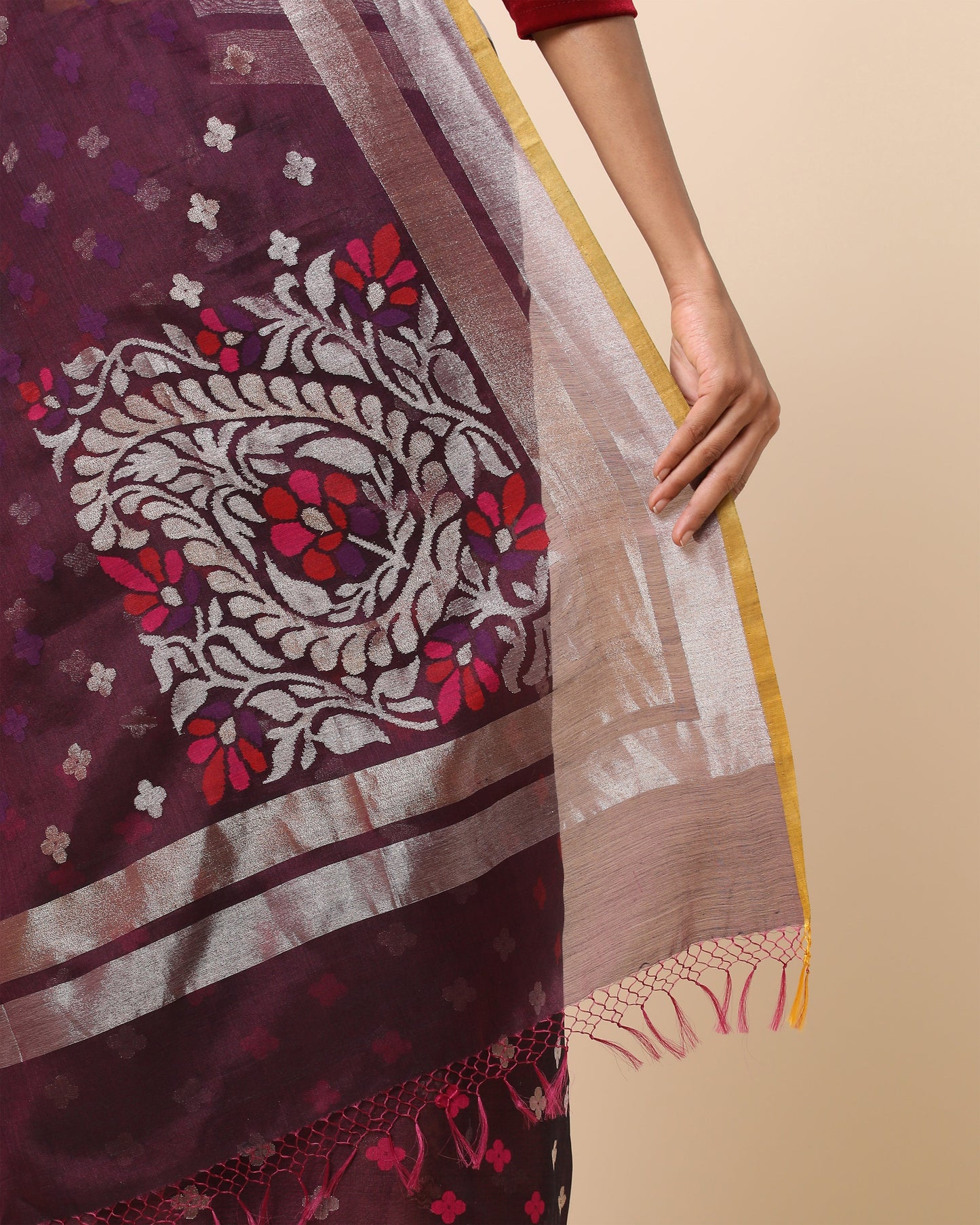 Rudra Jamdani Silk Cotton Saree