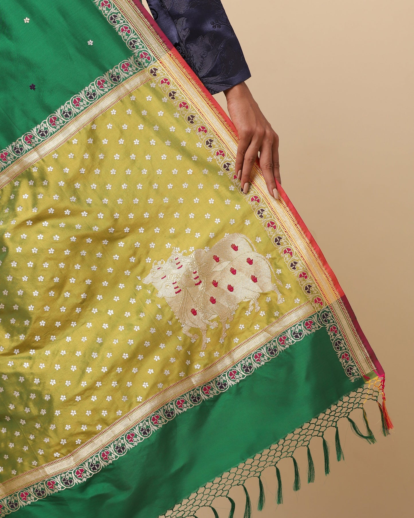 Nandi Kadwa Silk Saree