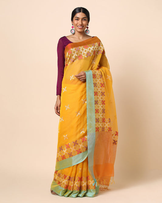 Elanor Jamdani Silk Cotton Saree