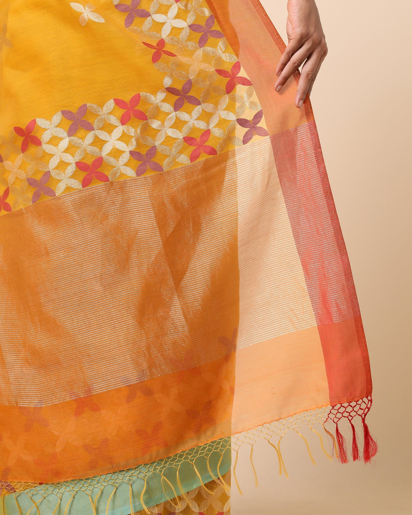 Elanor Jamdani Silk Cotton Saree