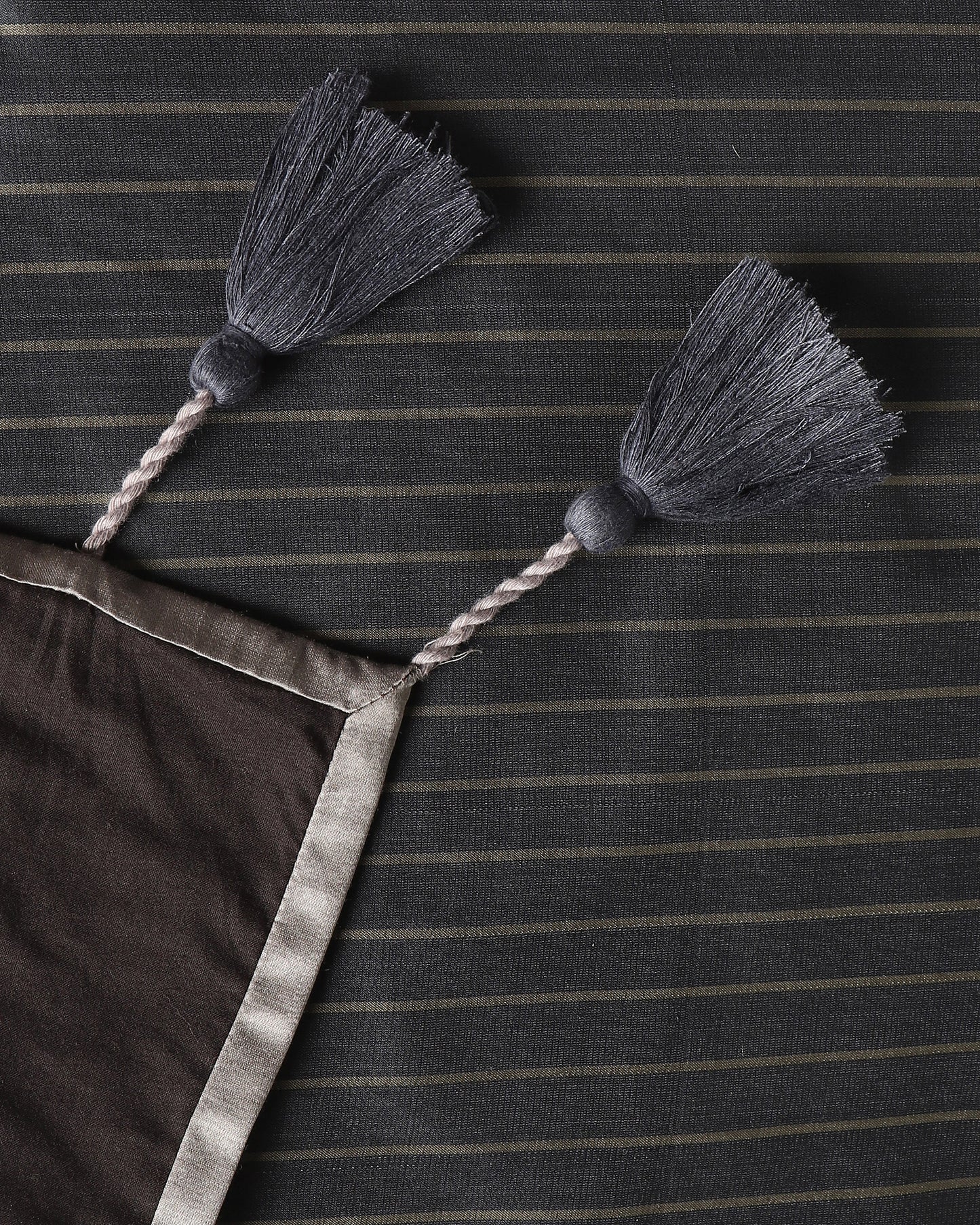 Stripe Satin Silk Cotton Table Runner