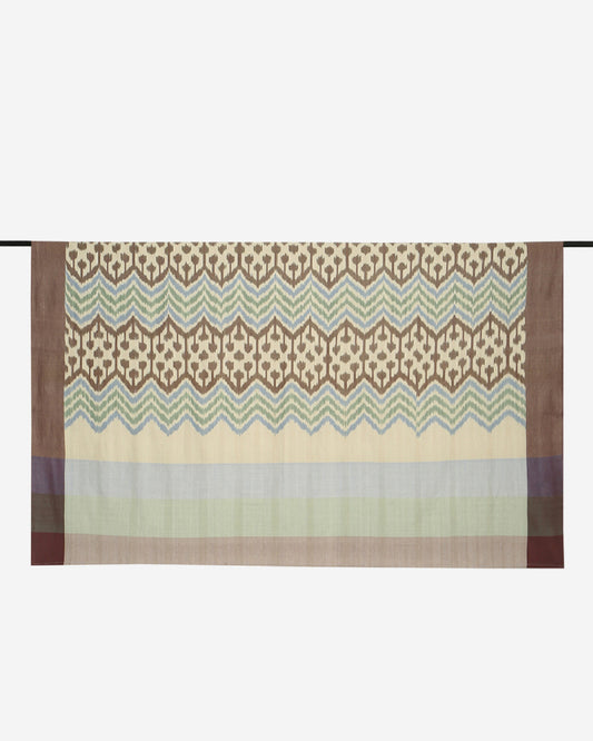 Zandra Warp Ikat Cotton Bed Cover