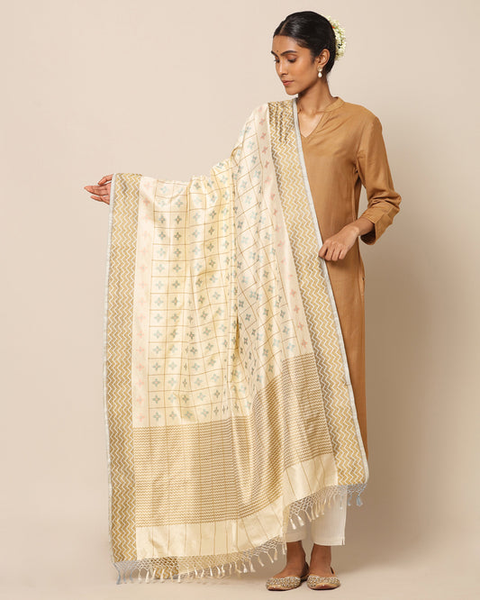 Chathur Kadwa Silk Dupatta