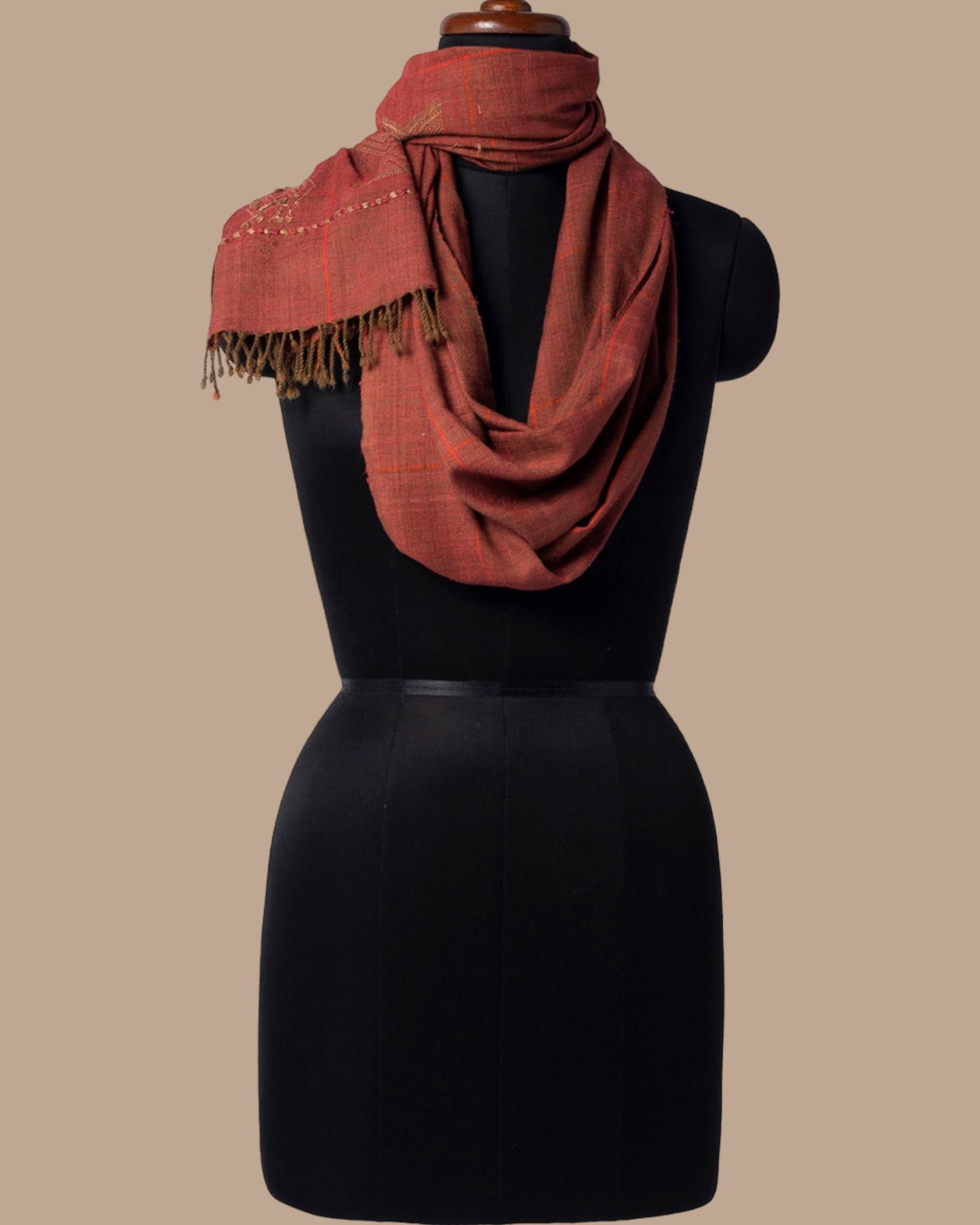 Niger Extra Weft Wool Silk Stole