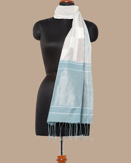 Ghana Warp Ikat Silk Cotton Stole