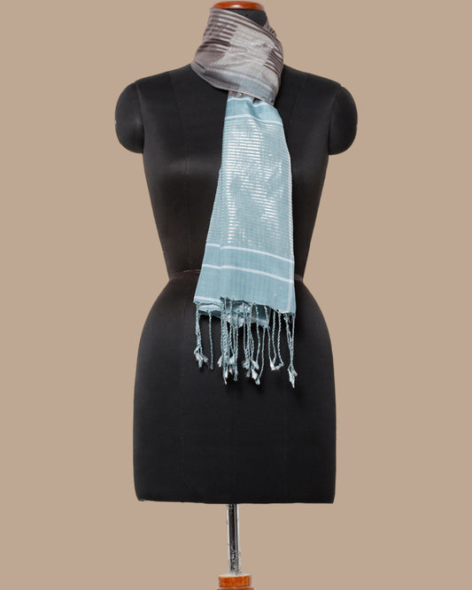 Ghana Warp Ikat Silk Cotton Stole