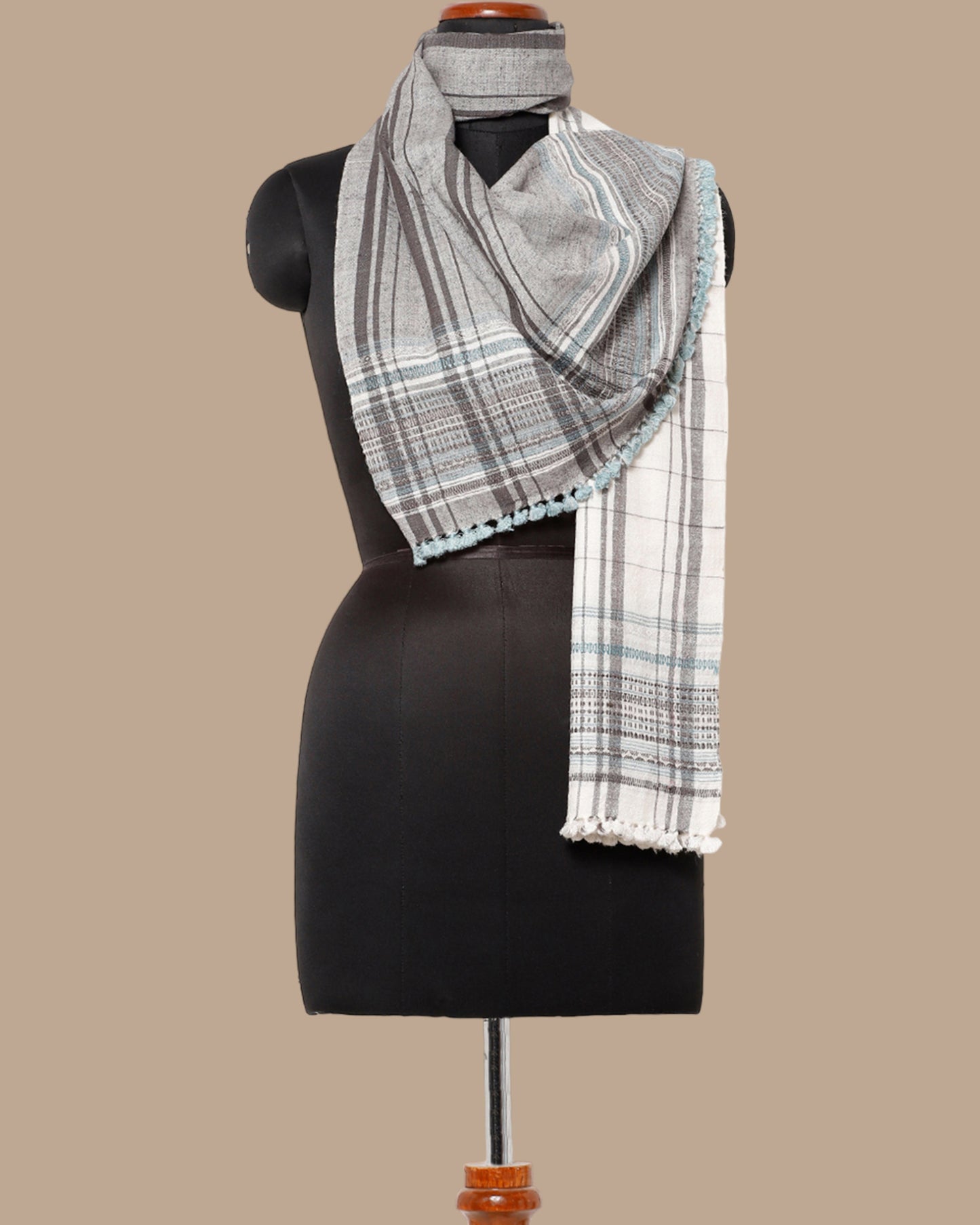 Rei Extra Weft Wool Silk Stole