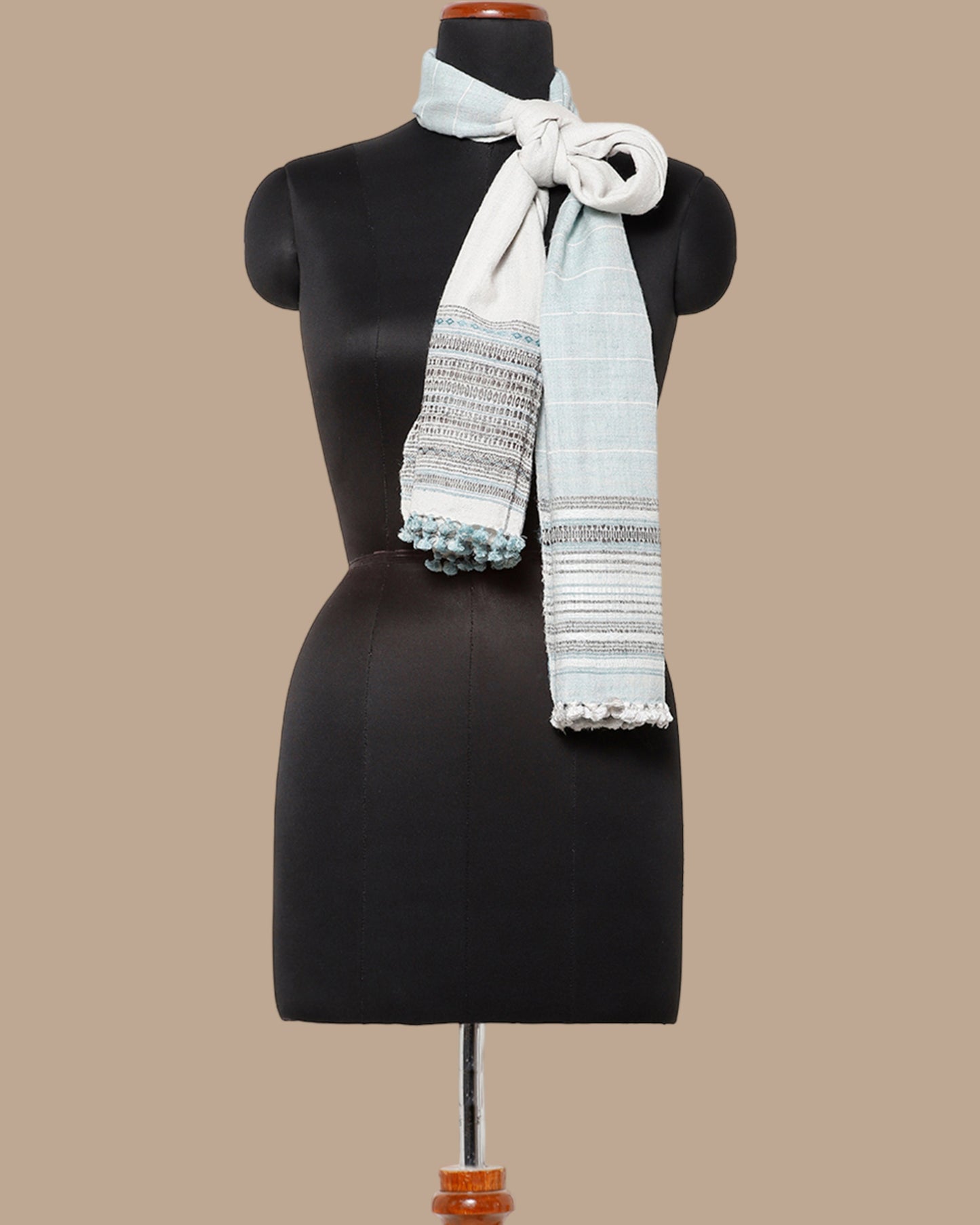 Rei Extra Weft Wool Silk Stole