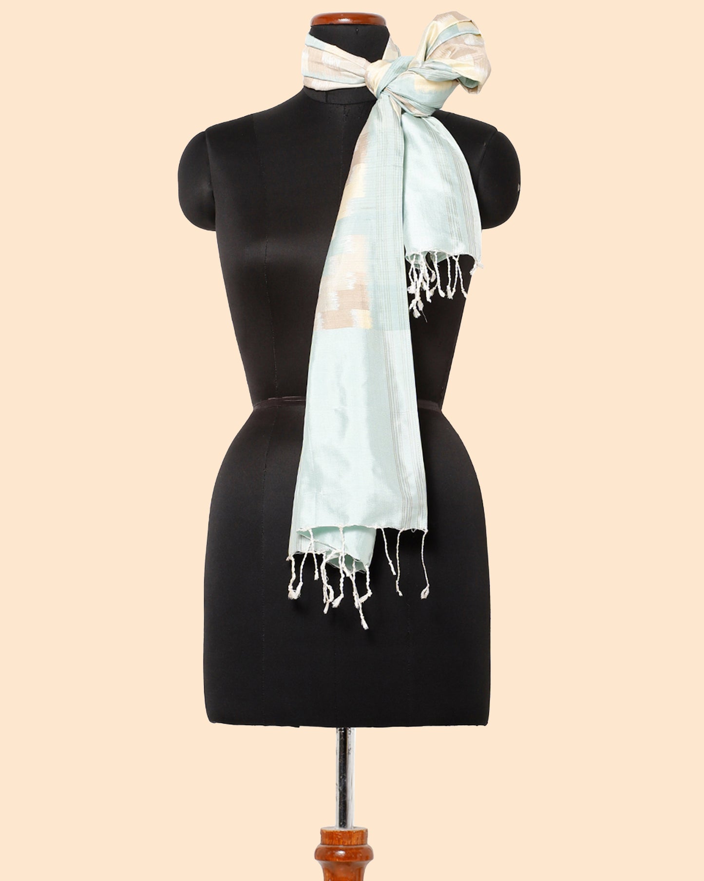 Stepping Weft Ikat Silk Stole