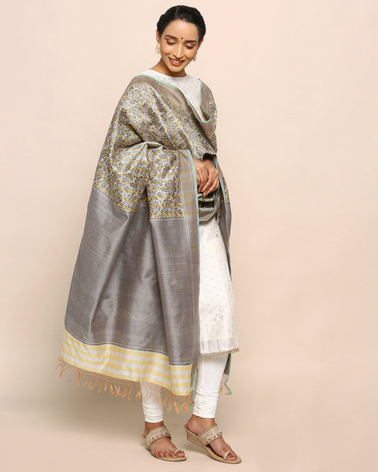Arya Powdi Silk Cotton Dupatta