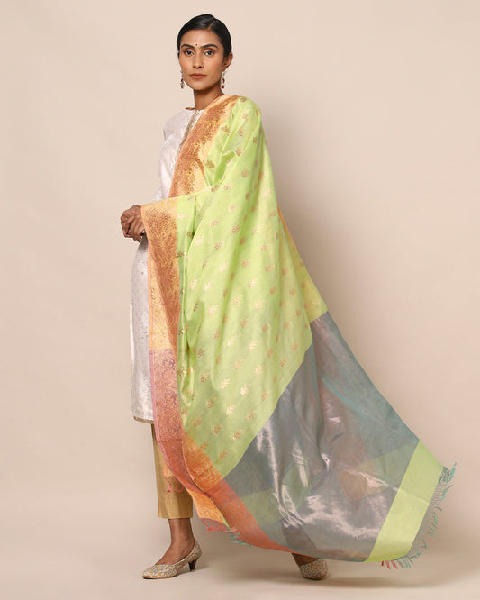 Sarasija Kadwa Silk Cotton Dupatta