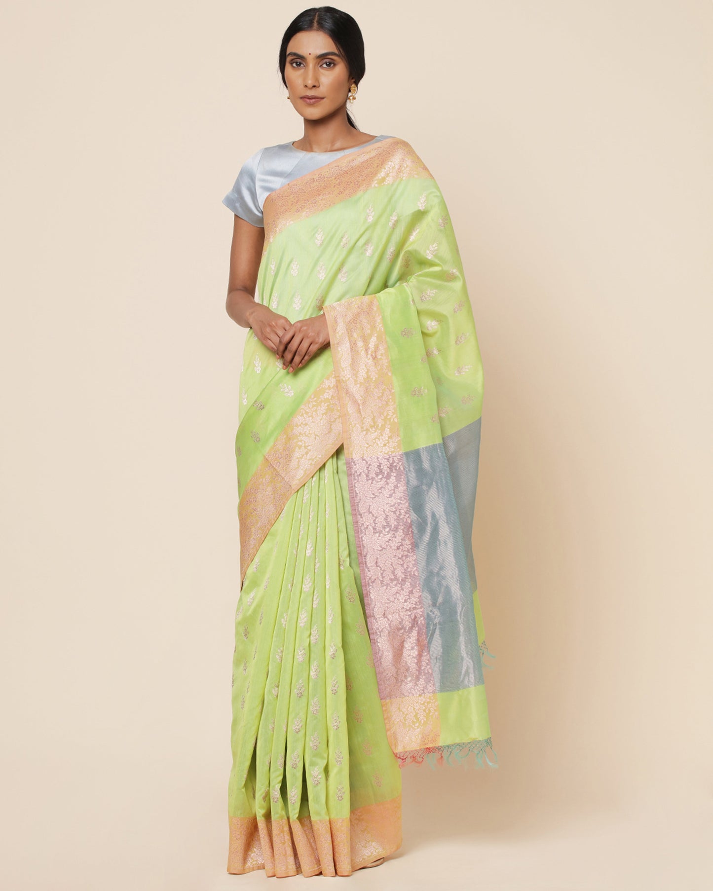 Sarasija Kadwa Silk Cotton Saree