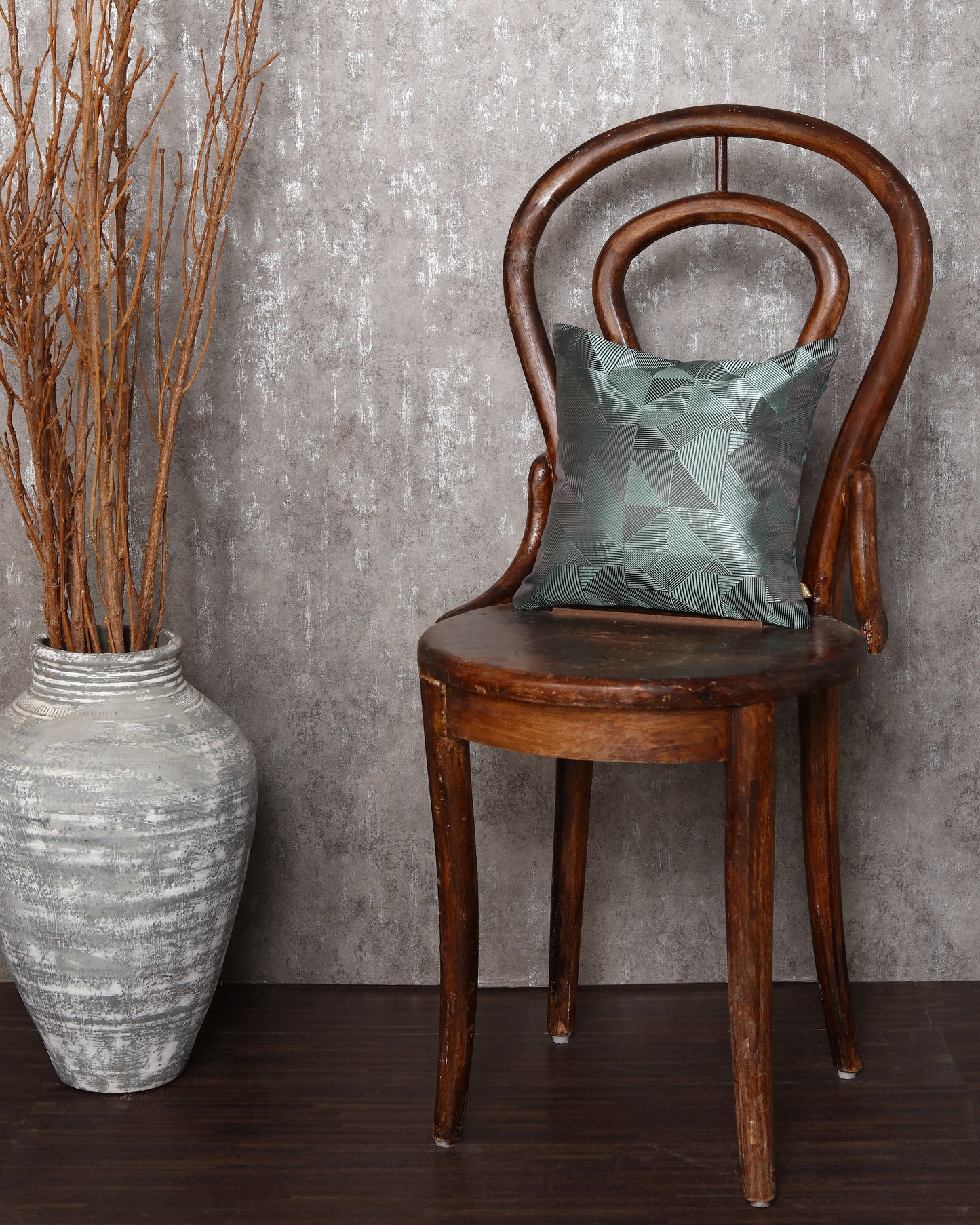 Perspective Gyasar Silk Cotton Cushion Cover
