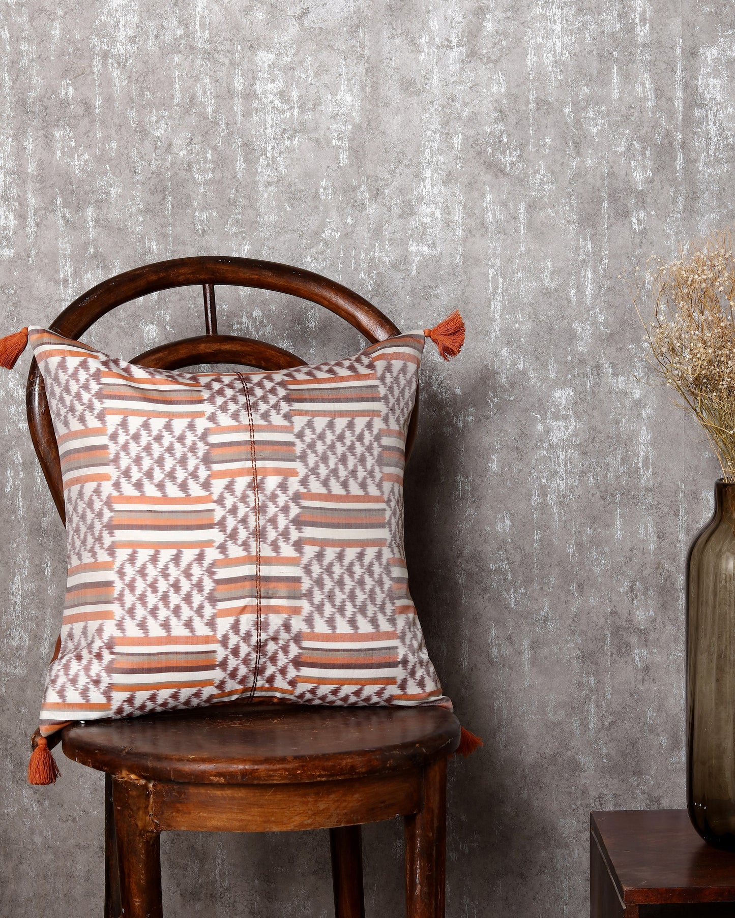 Ubangi Weft Ikat Silk Cushion Cover