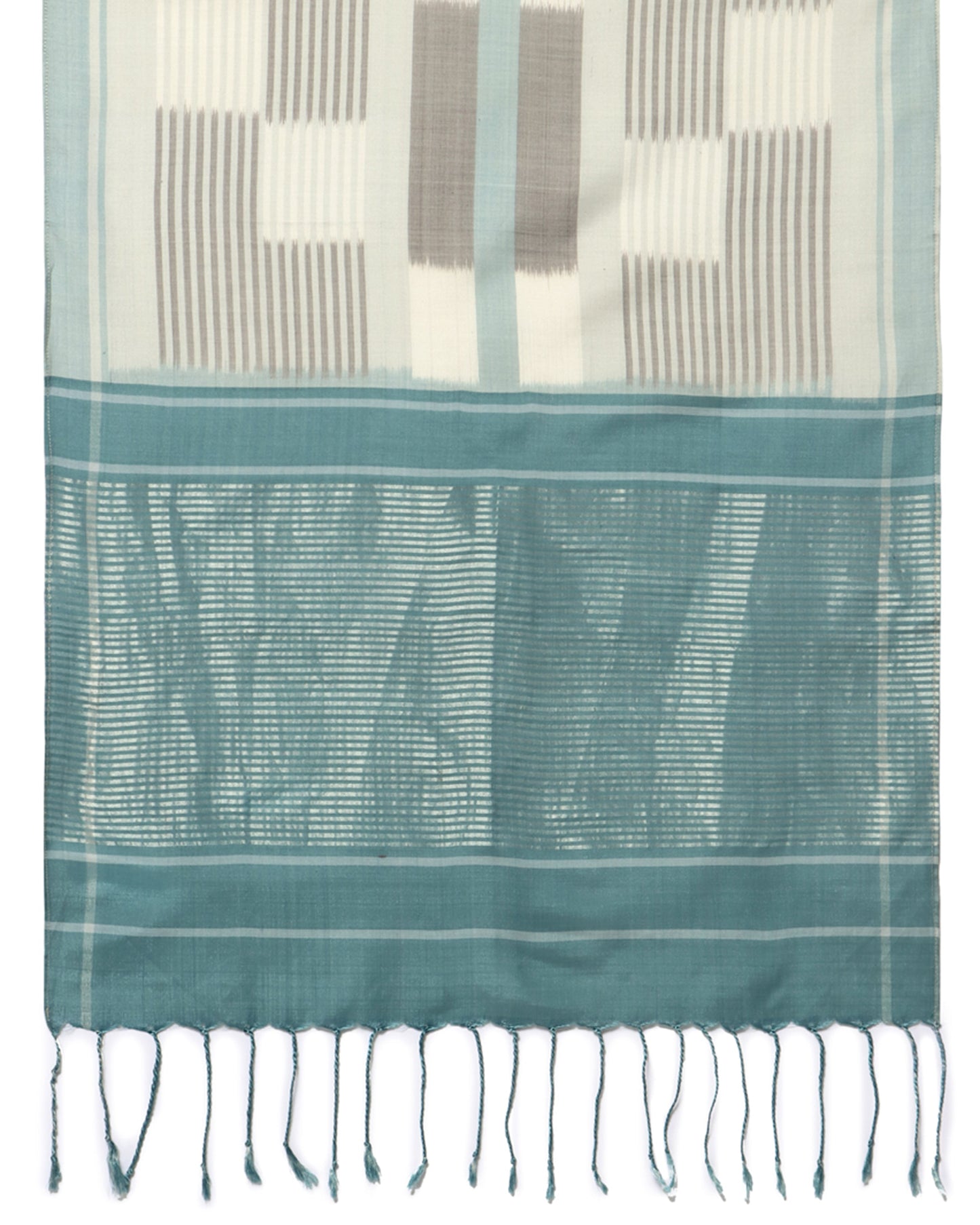 Ghana Warp Ikat Silk Cotton Stole