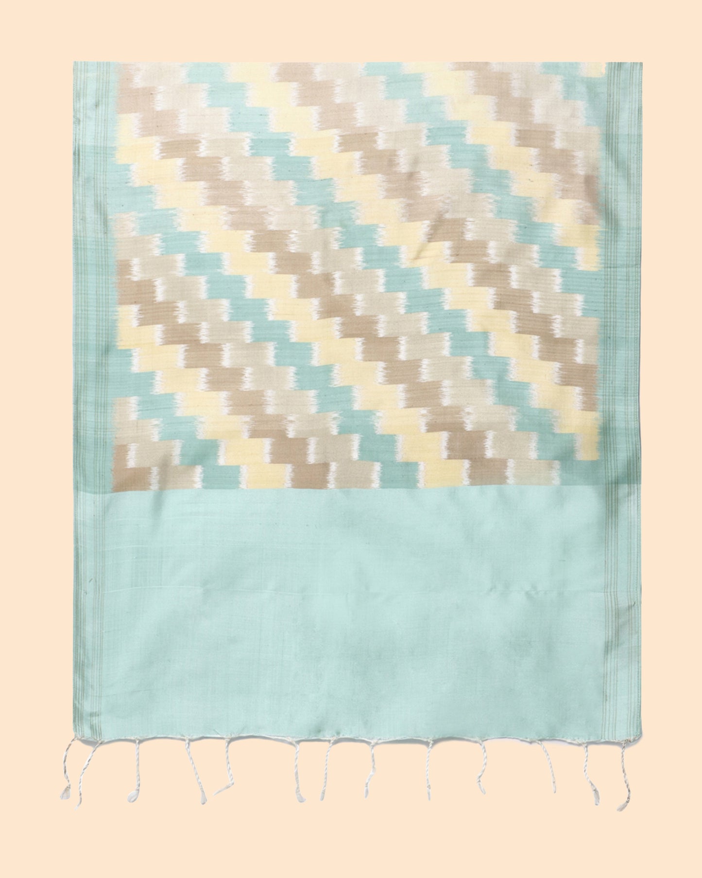 Stepping Weft Ikat Silk Stole