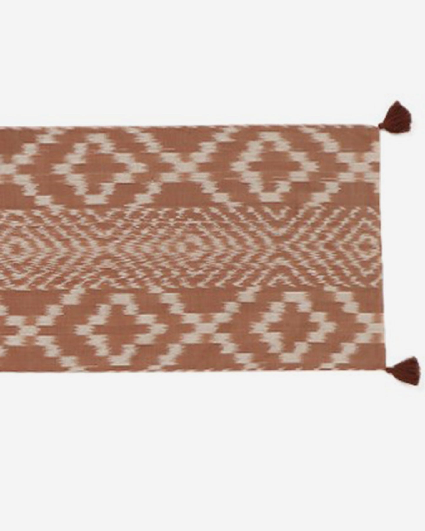Stria Warp Ikat Cotton Table Runner