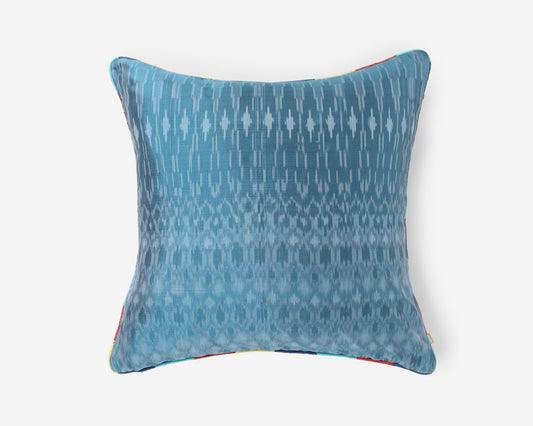 Raman Warp Ikat Silk Cushion Cover