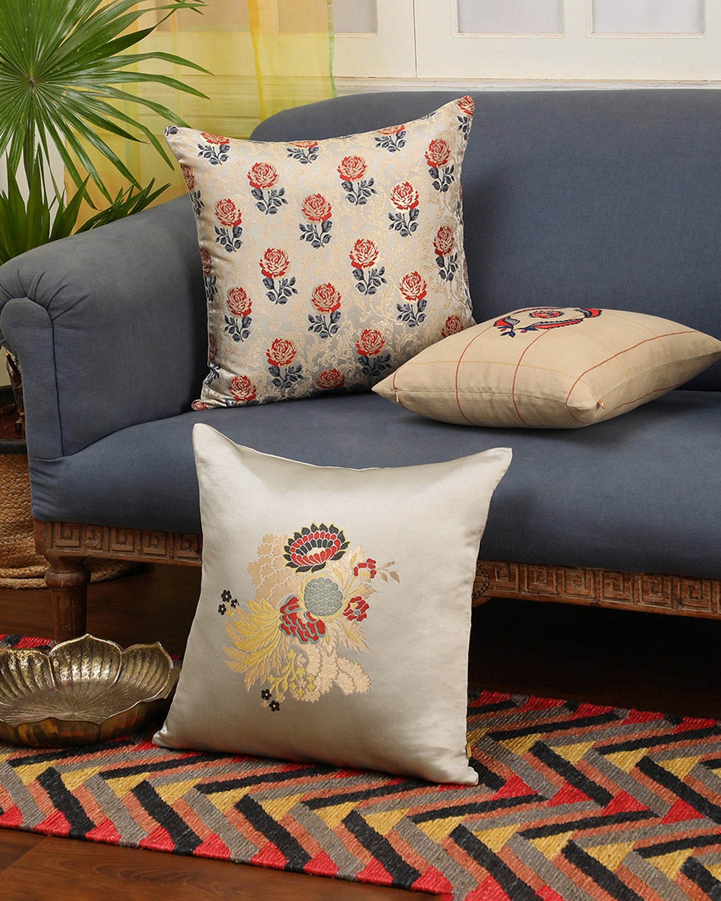 Bryony Gyasar Silk Cushion Cover