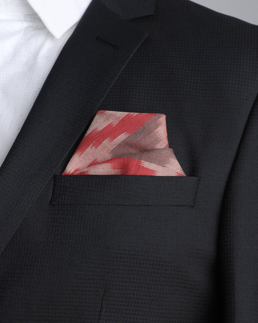 Theo Warp Ikat Cotton Pocket Square