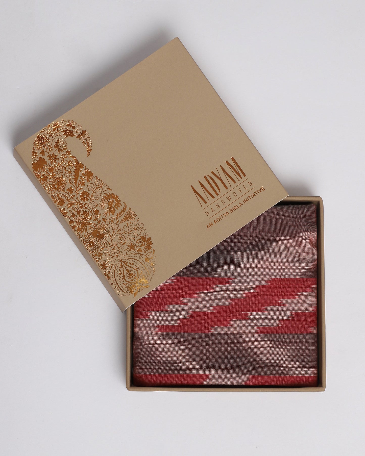 Theo Warp Ikat Cotton Pocket Square