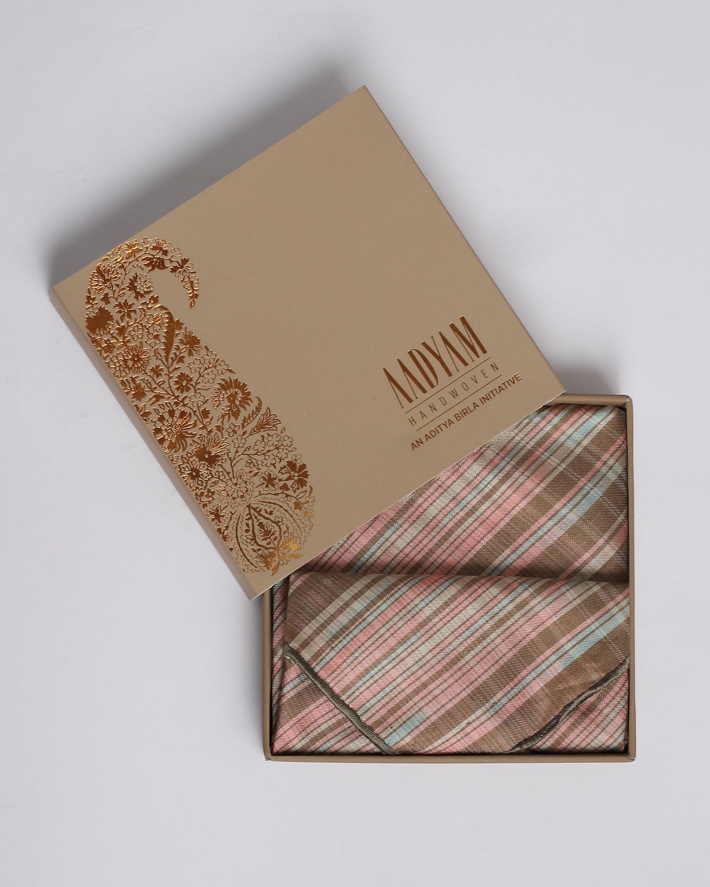 Misho Double Ikat Silk Pocket Square