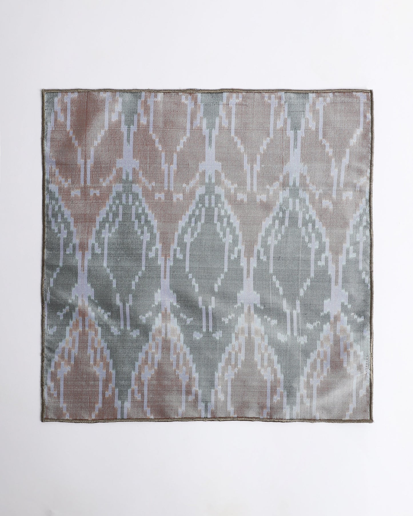 Calliope Warp Ikat Silk Pocket Square
