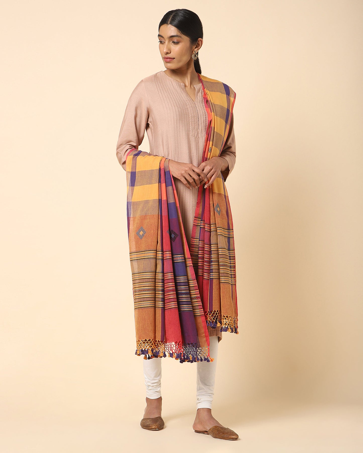 Mrinali Extra Weft Cotton Dupatta