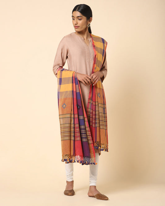 Mrinali Extra Weft Cotton Dupatta