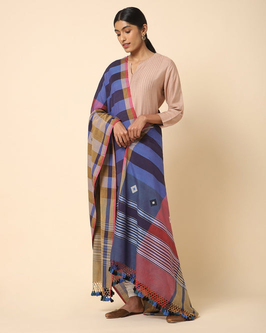 Mrinali Extra Weft Cotton Dupatta