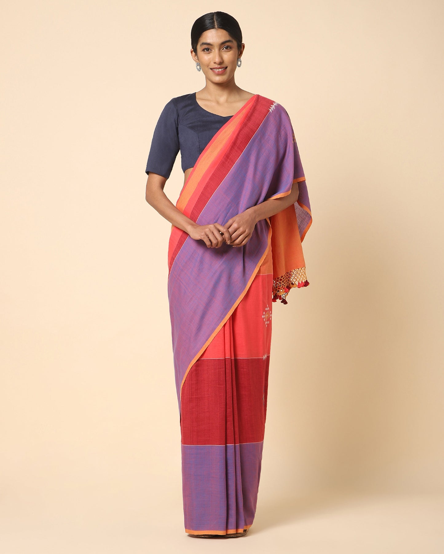Reina Extra Weft Cotton Saree