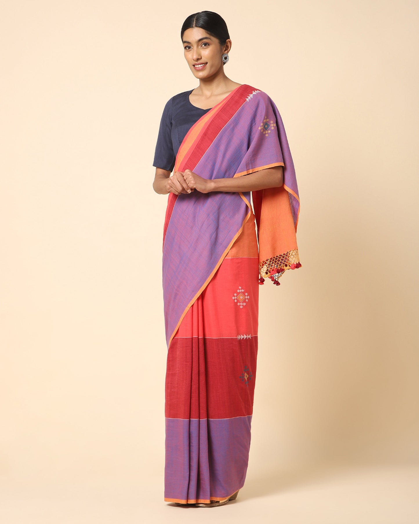 Reina Extra Weft Cotton Saree
