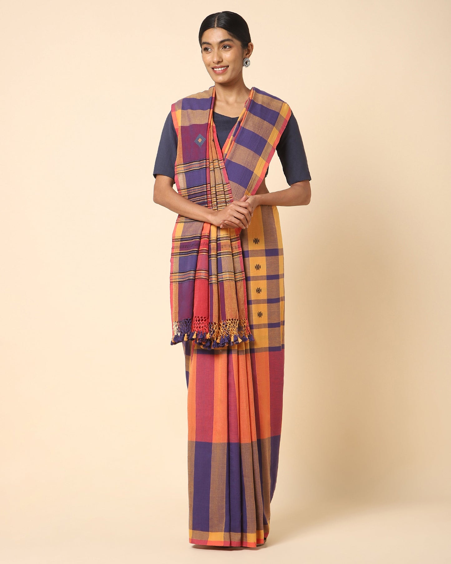Mrinali Extra Weft Cotton Saree