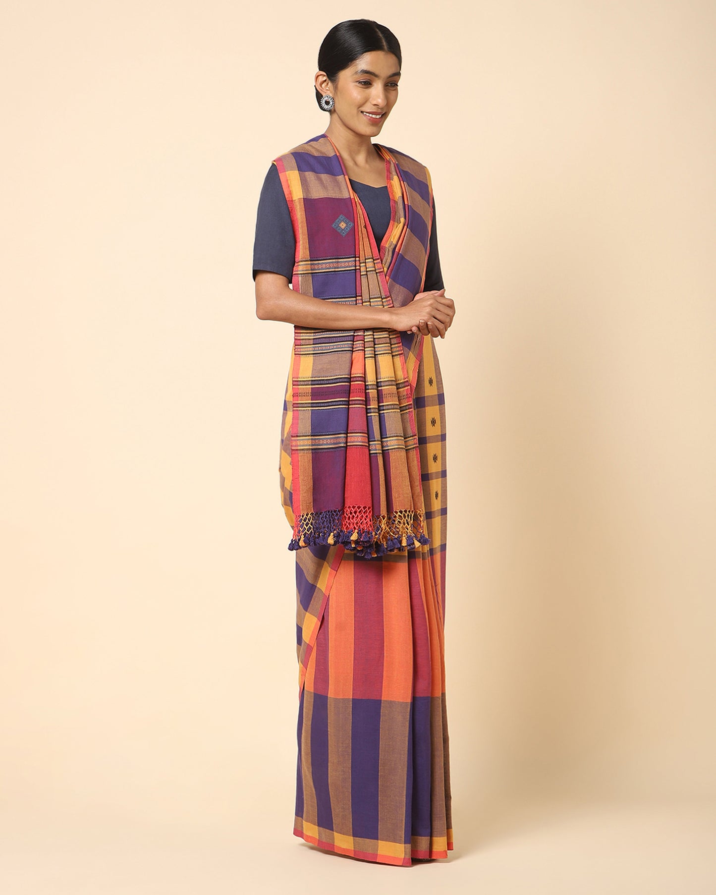 Mrinali Extra Weft Cotton Saree
