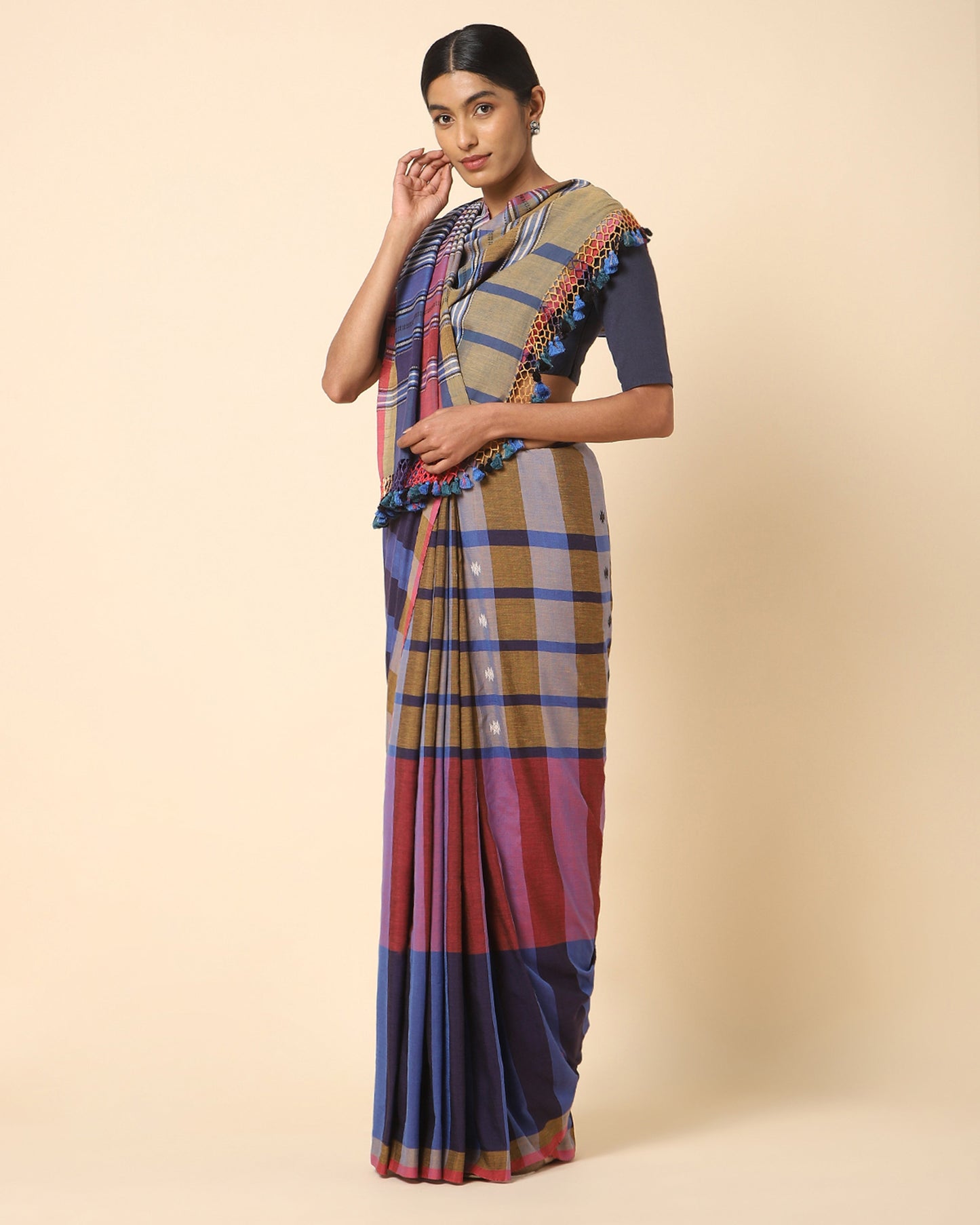 Mrinali Extra Weft Cotton Saree