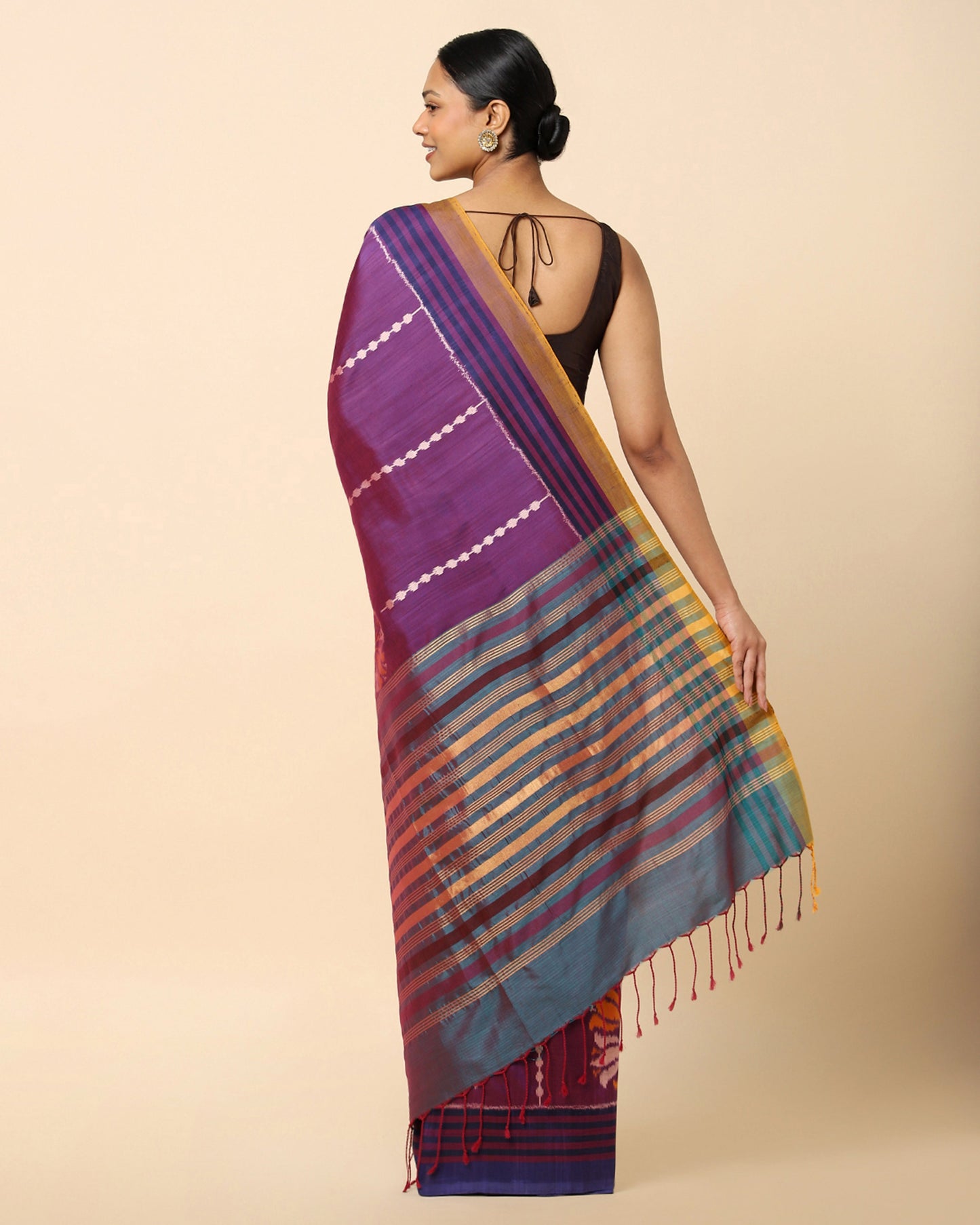 Pavani Weft Ikat Cotton Silk Saree